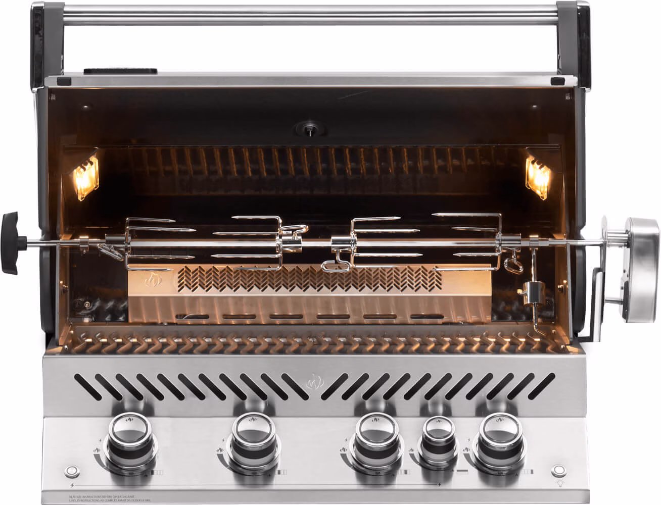 Built-in Prestige PRO™ 500 Grill Head with Infrared Rear Burner - view 4