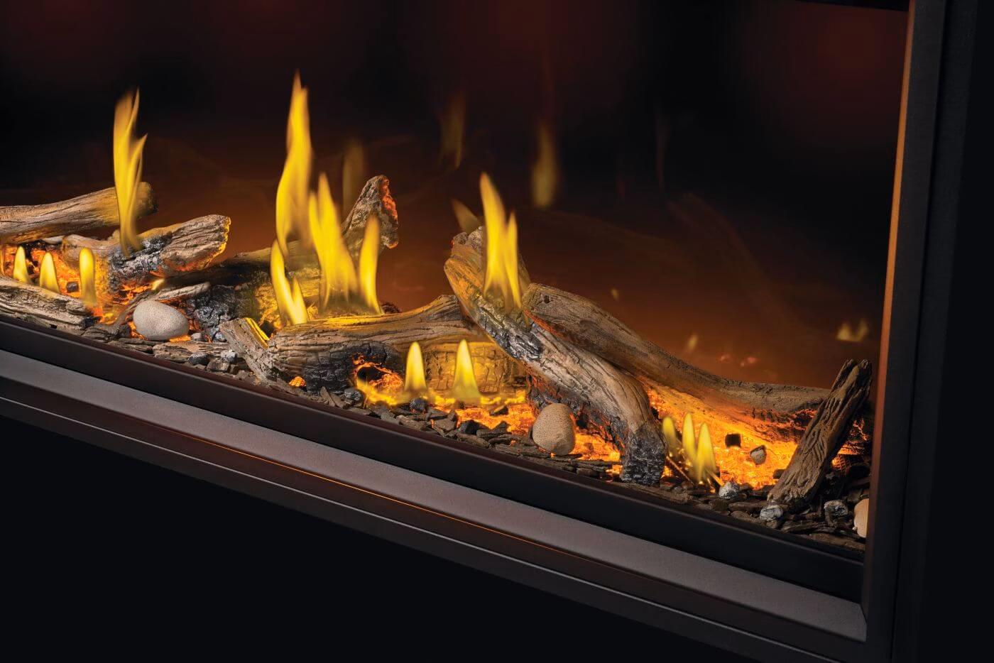 Tall Linear Vector™ with Luminous Logs - view 16