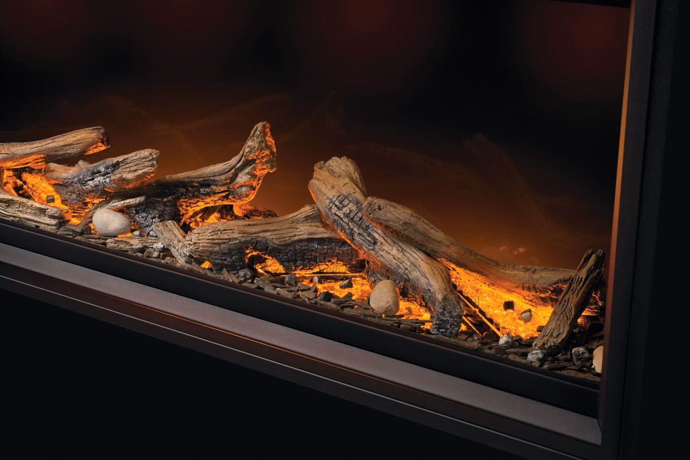 Tall Linear Vector™ with Luminous Logs - view 4