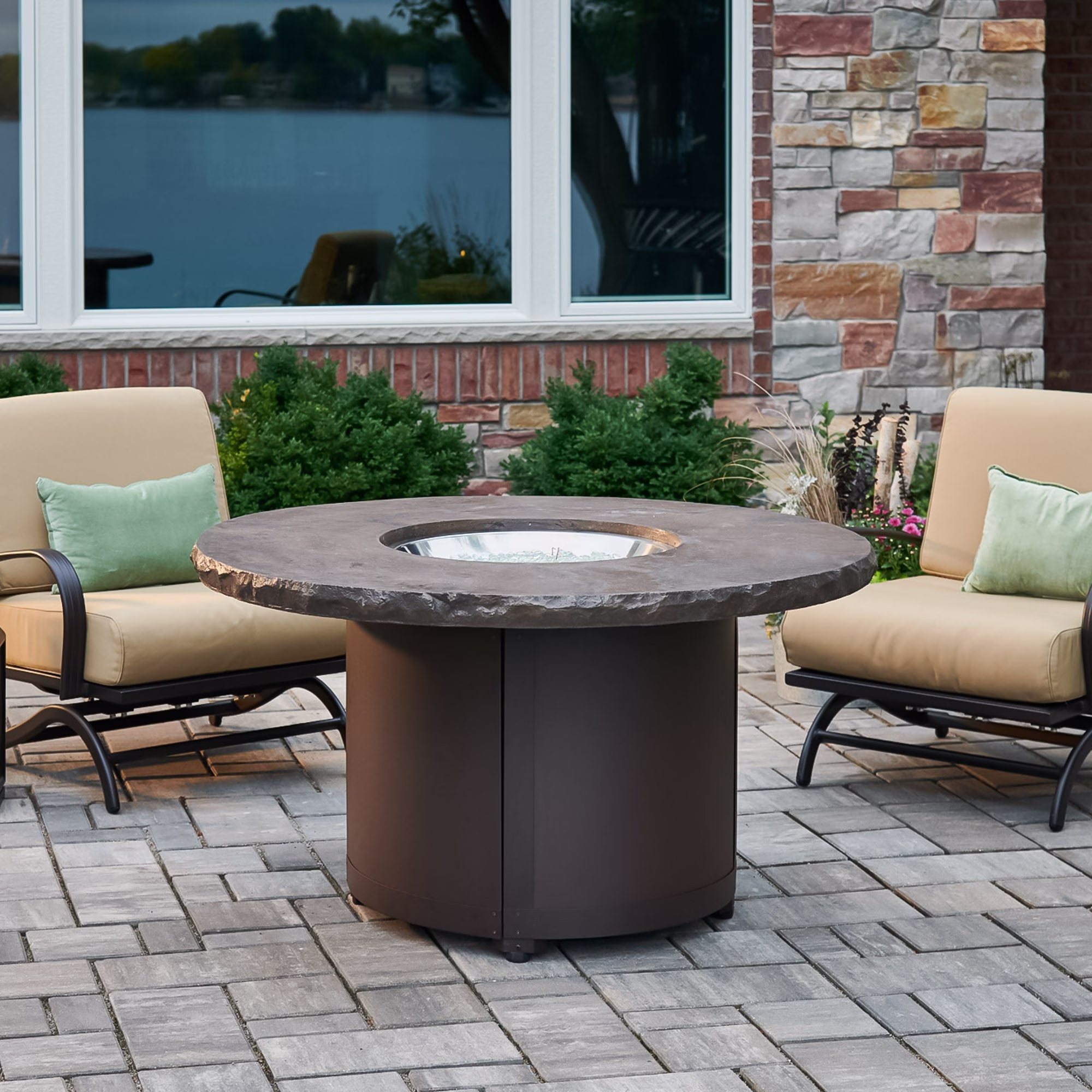 Beacon Round Gas Fire Pit Table - view 8