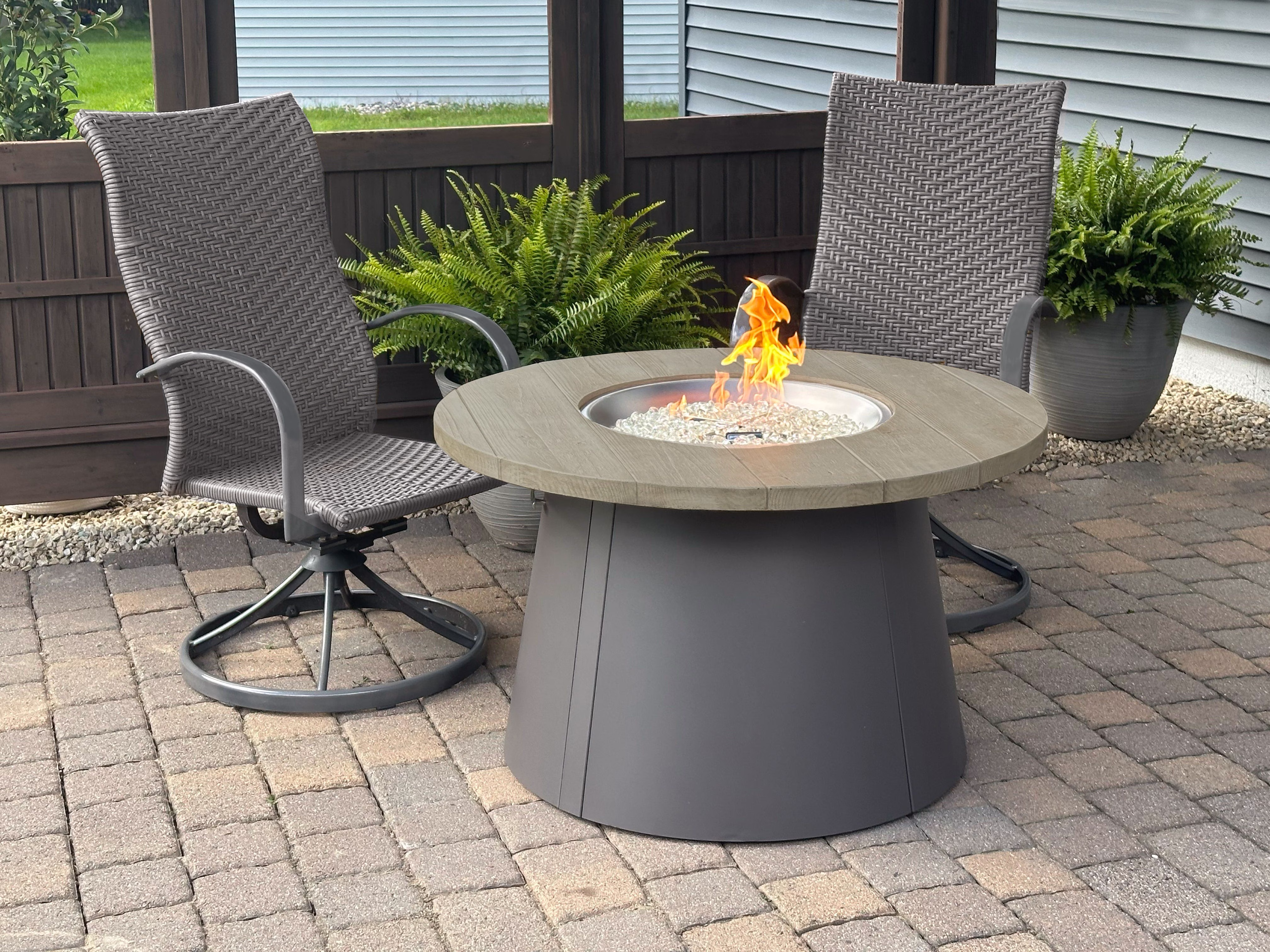 Cirvalo Round Gas Fire Pit Table - view 23