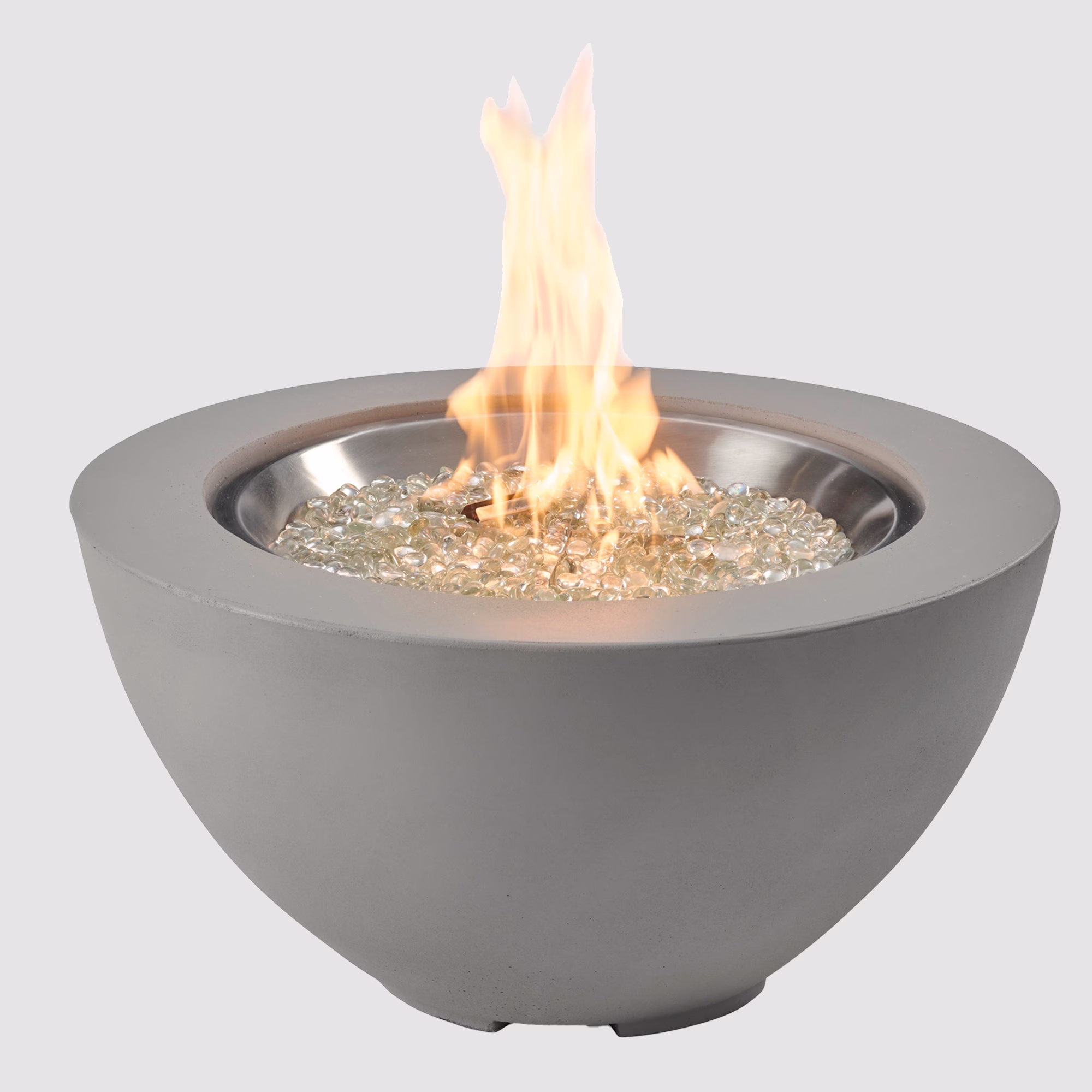 Cove Concrete Bowl Gas Fire Pit