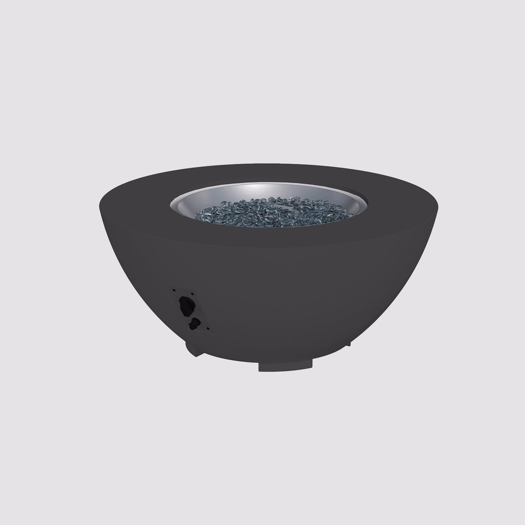 Cove Concrete Bowl Gas Fire Pit - view 10