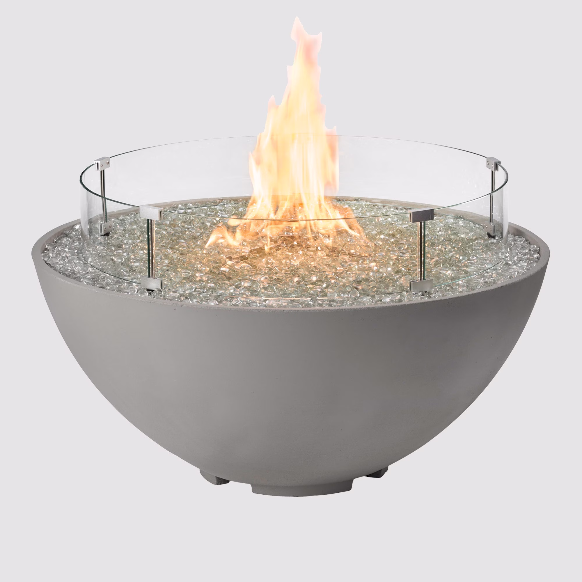 Cove Concrete Edge Gas Fire Pit Bowl - view 14