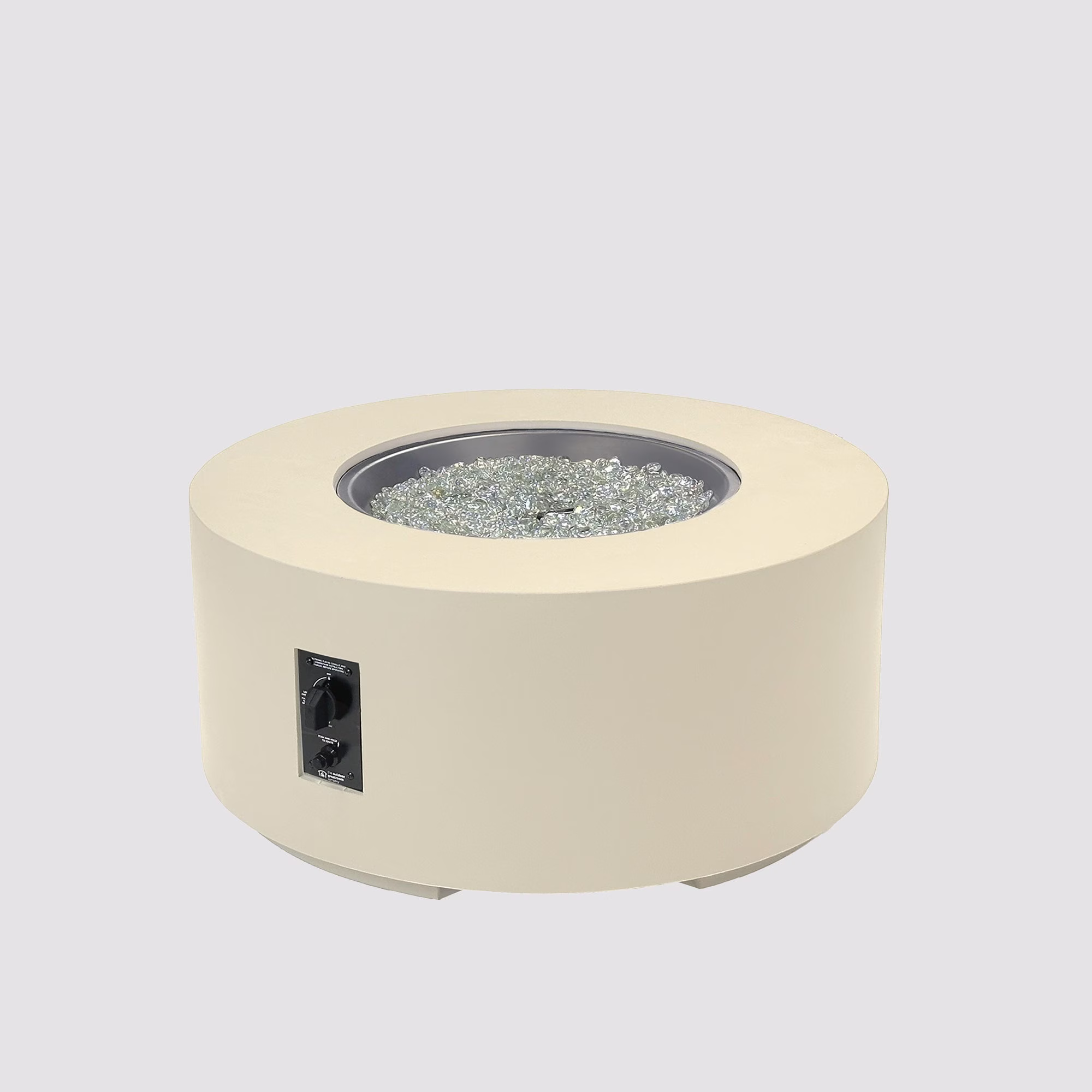 Cove Concrete Round Gas Fire Pit Table - view 19