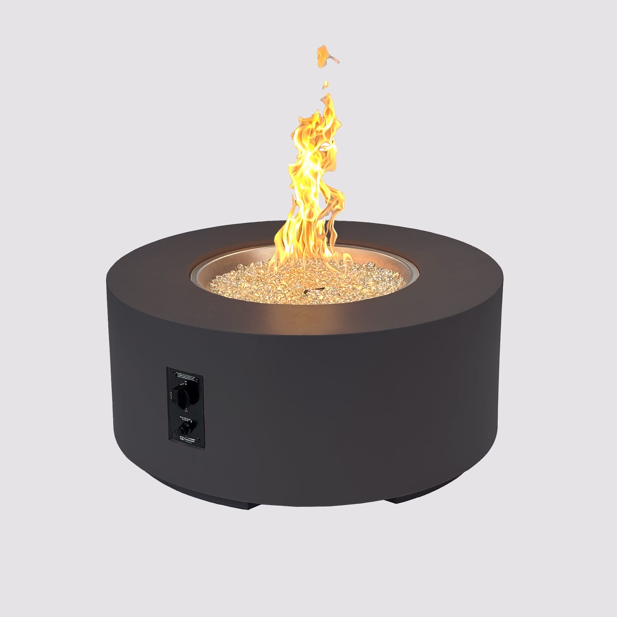 Cove Concrete Round Gas Fire Pit Table - view 7