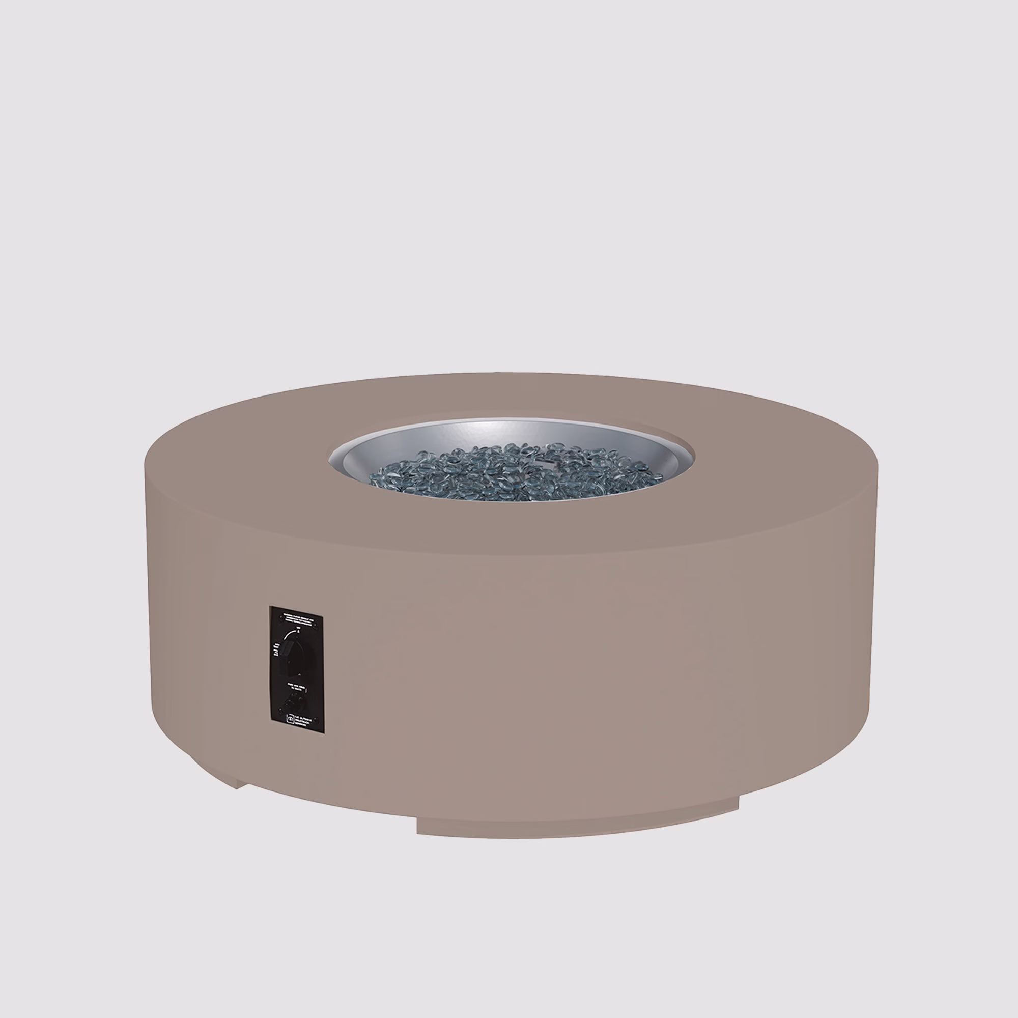 Cove Concrete Round Gas Fire Pit Table - view 27
