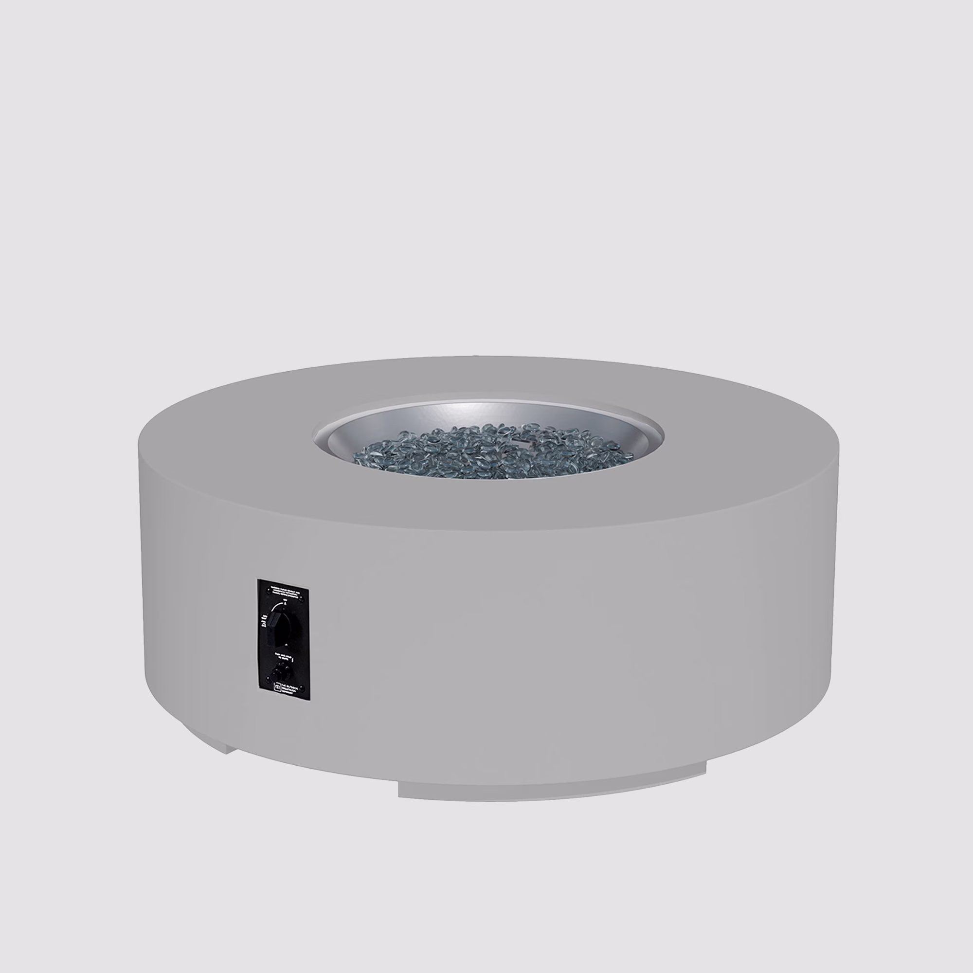 Cove Concrete Round Gas Fire Pit Table - view 3