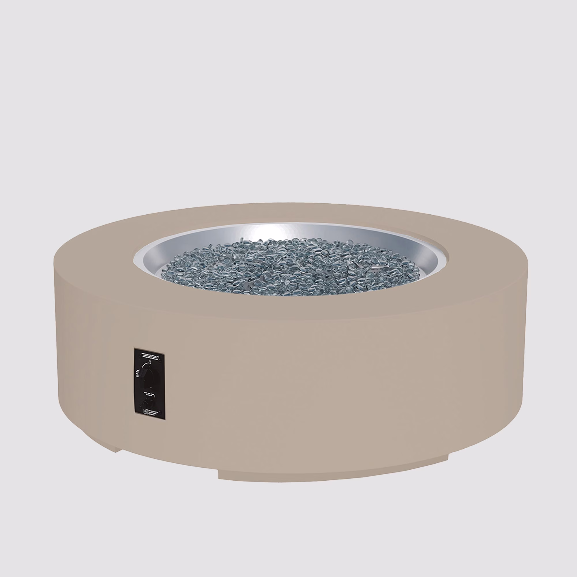 Cove Concrete Round Gas Fire Pit Table - view 28