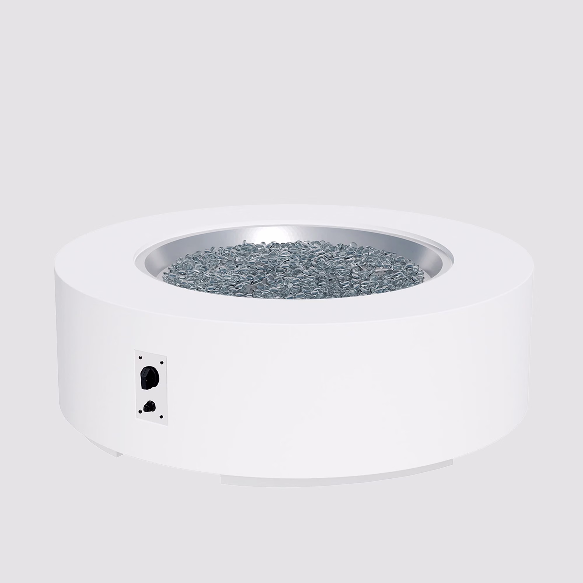 Cove Concrete Round Gas Fire Pit Table - view 16