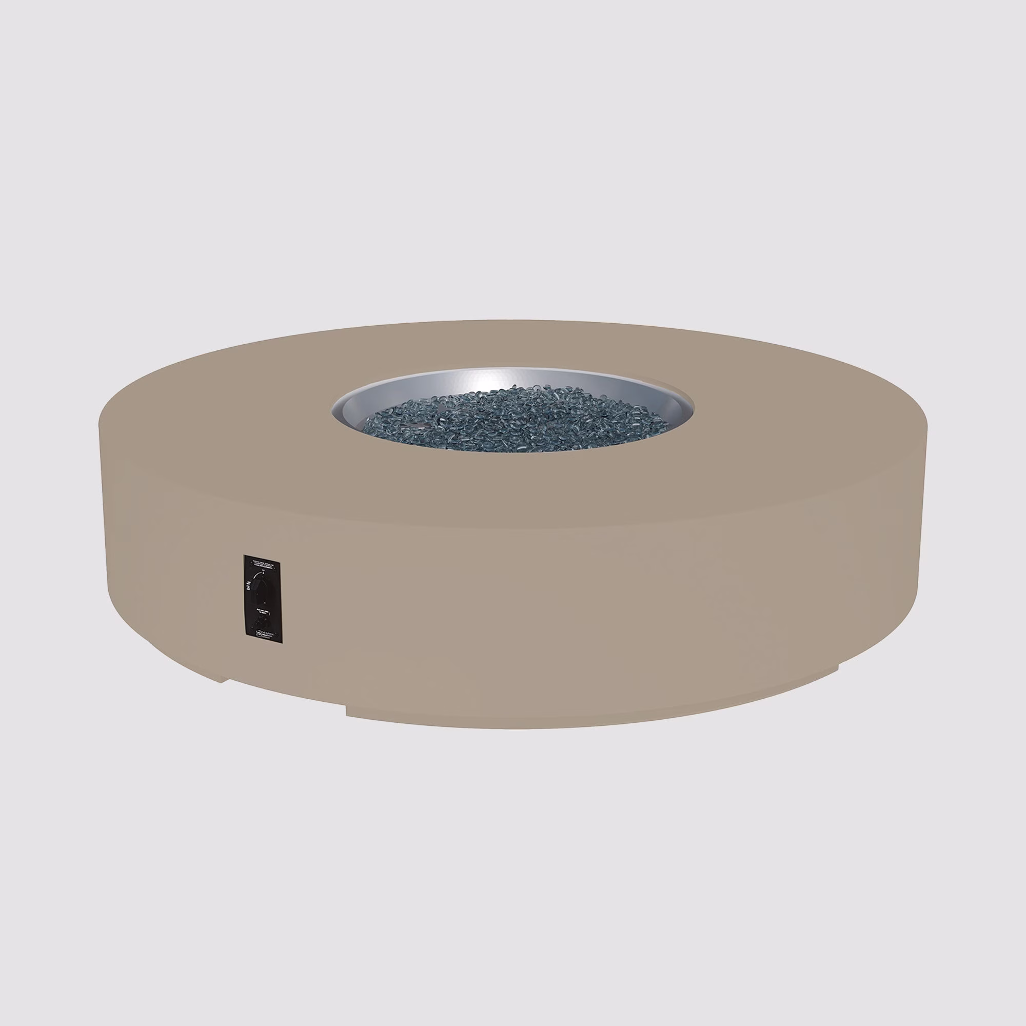 Cove Concrete Round Gas Fire Pit Table - view 29