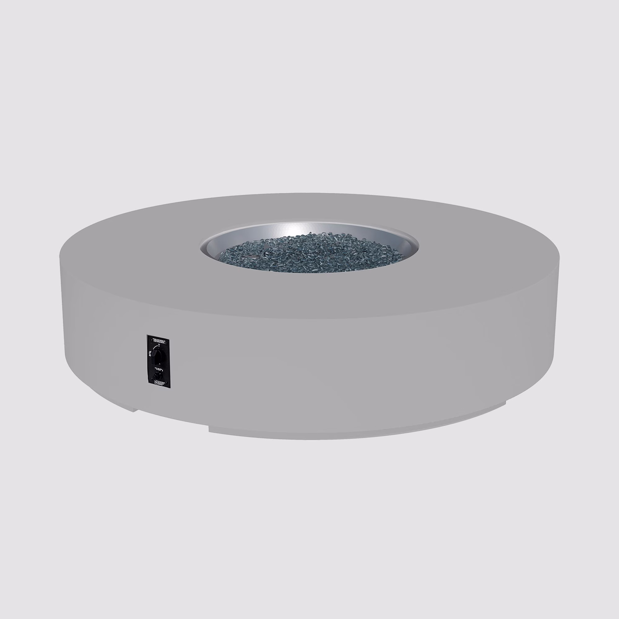 Cove Concrete Round Gas Fire Pit Table - view 6