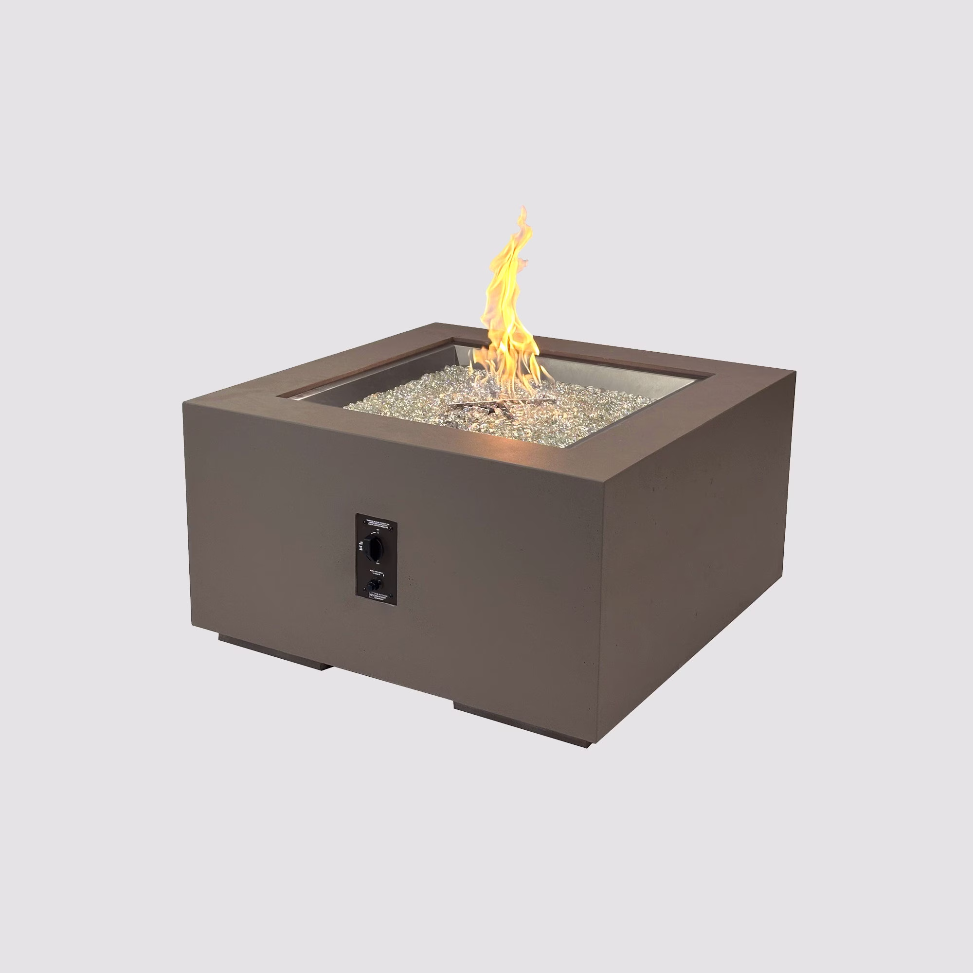 Cove Concrete Square Gas Fire Pit Table - view 21