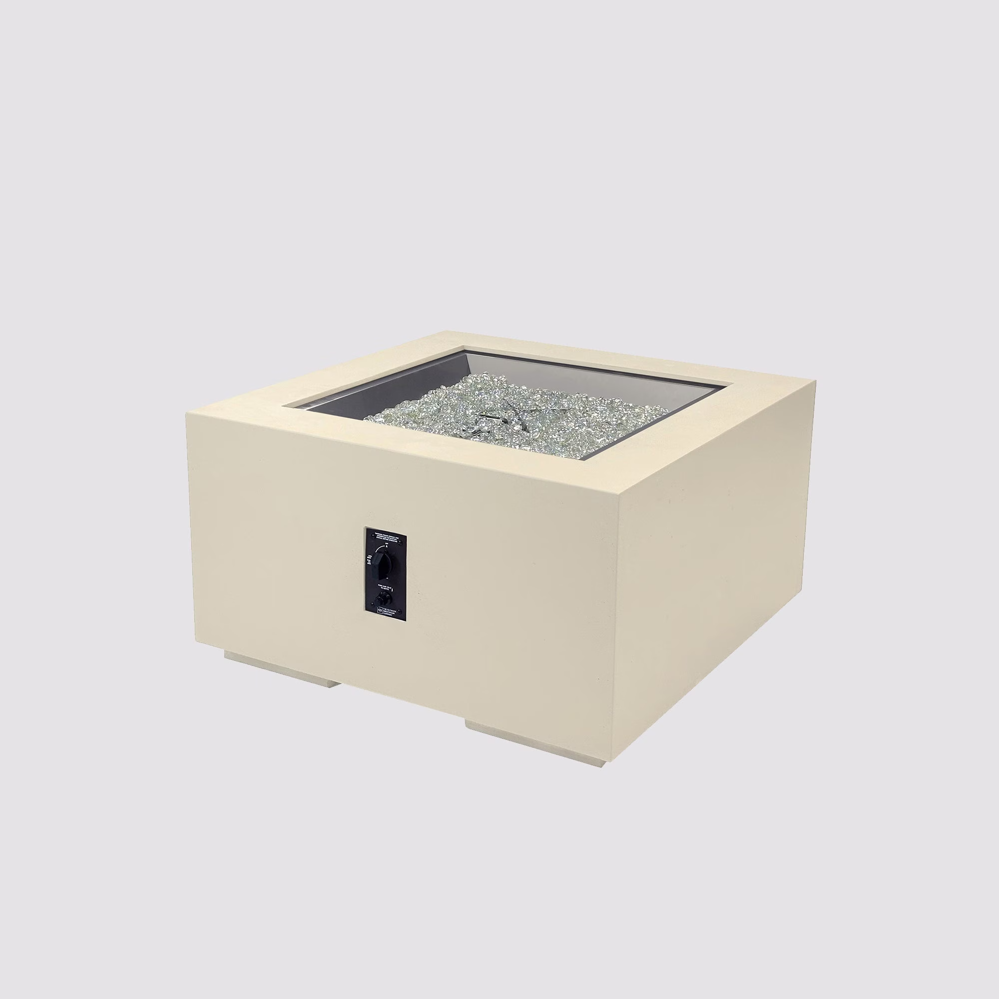 Cove Concrete Square Gas Fire Pit Table - view 14