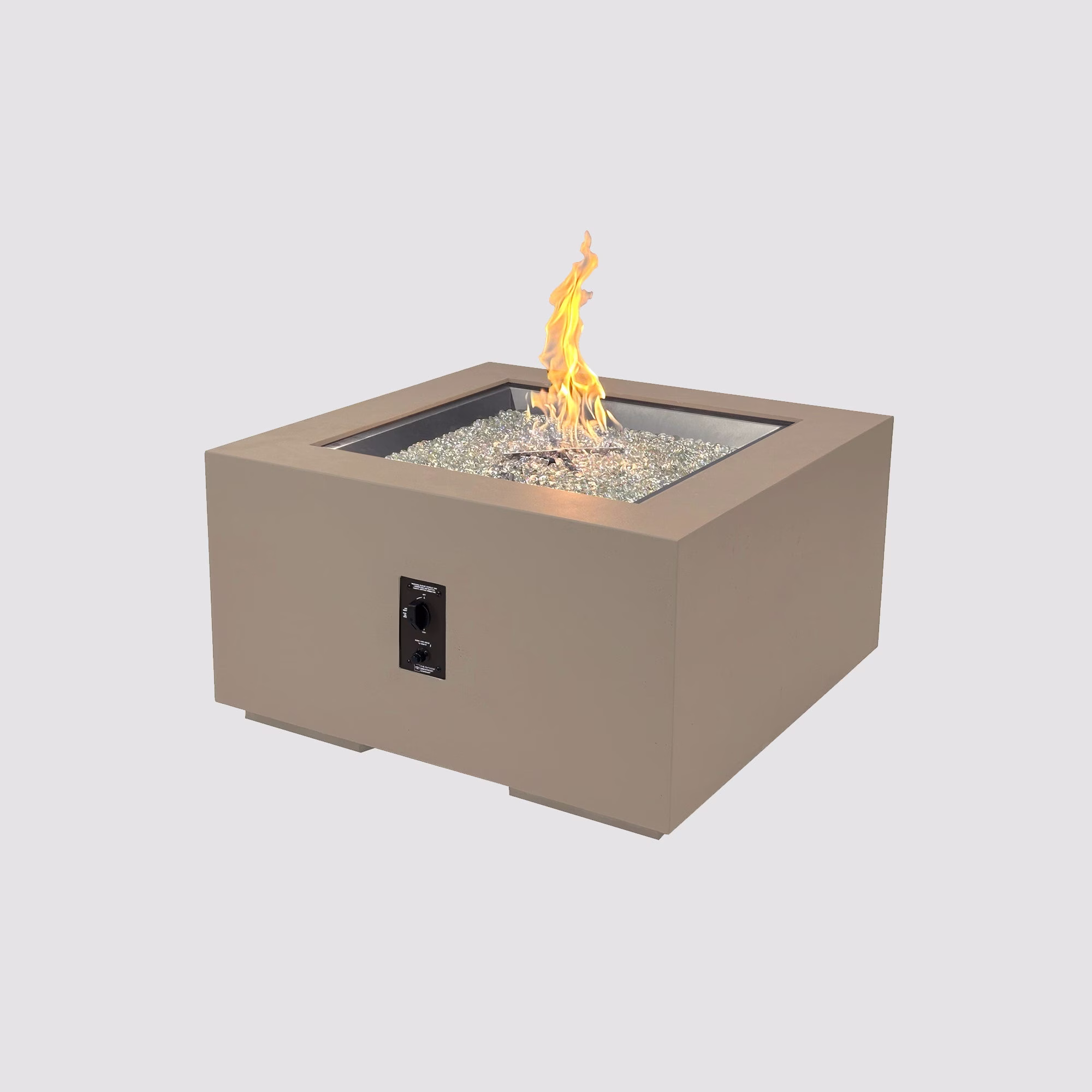 Cove Concrete Square Gas Fire Pit Table - view 17