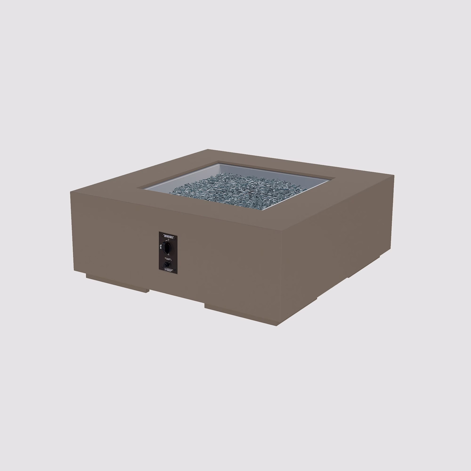 Cove Concrete Square Gas Fire Pit Table - view 24