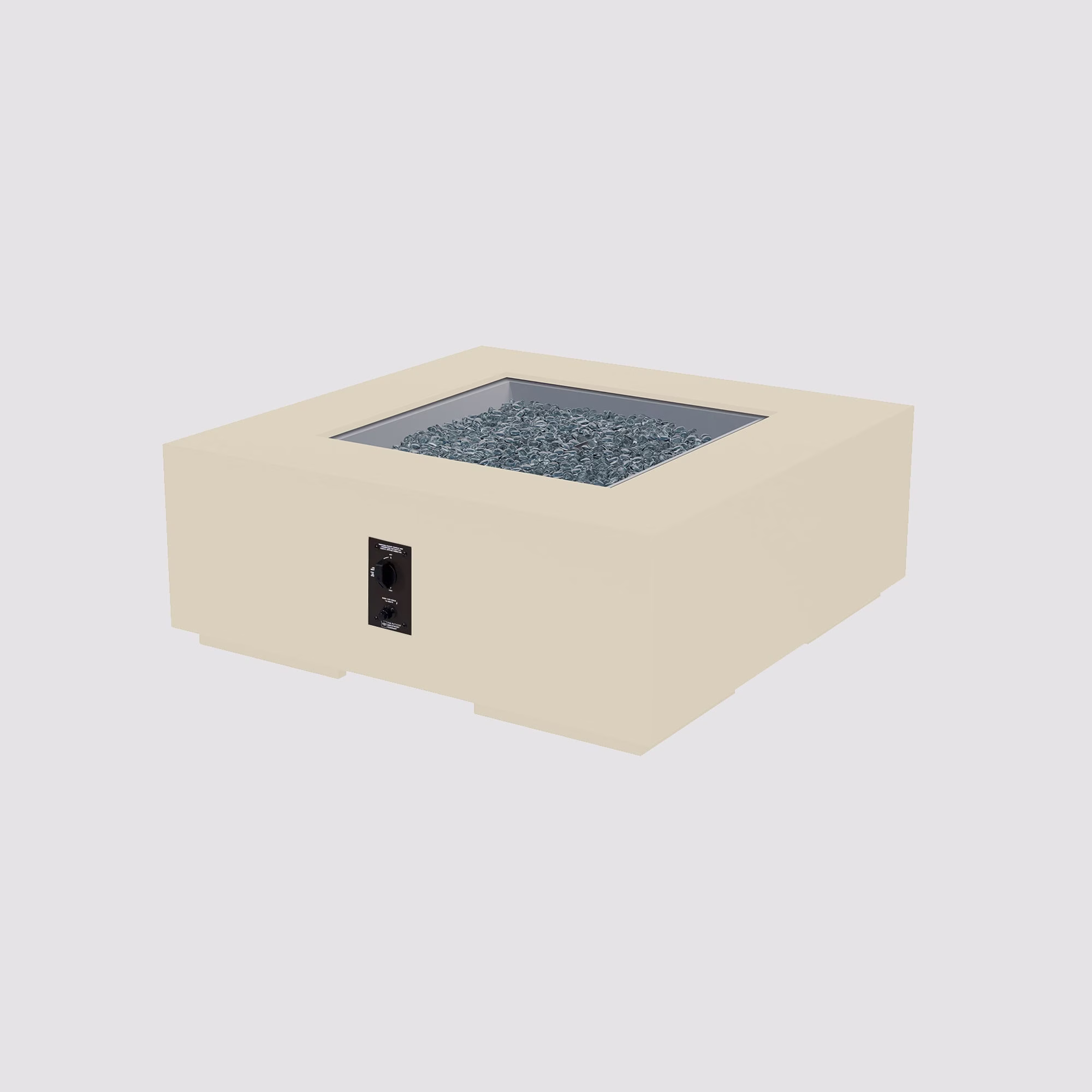 Cove Concrete Square Gas Fire Pit Table - view 15