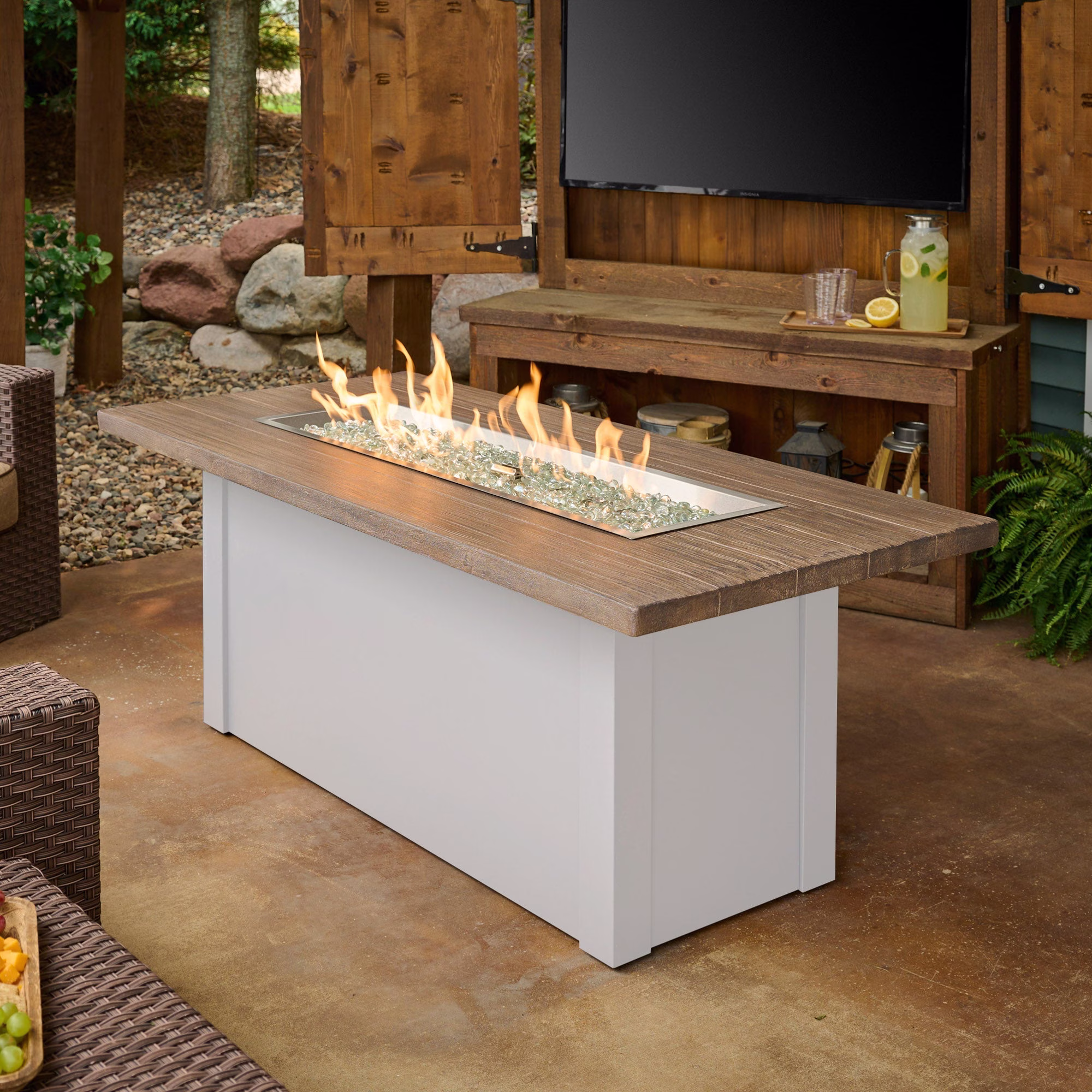 Havenwood Linear Gas Fire Pit Table - view 25