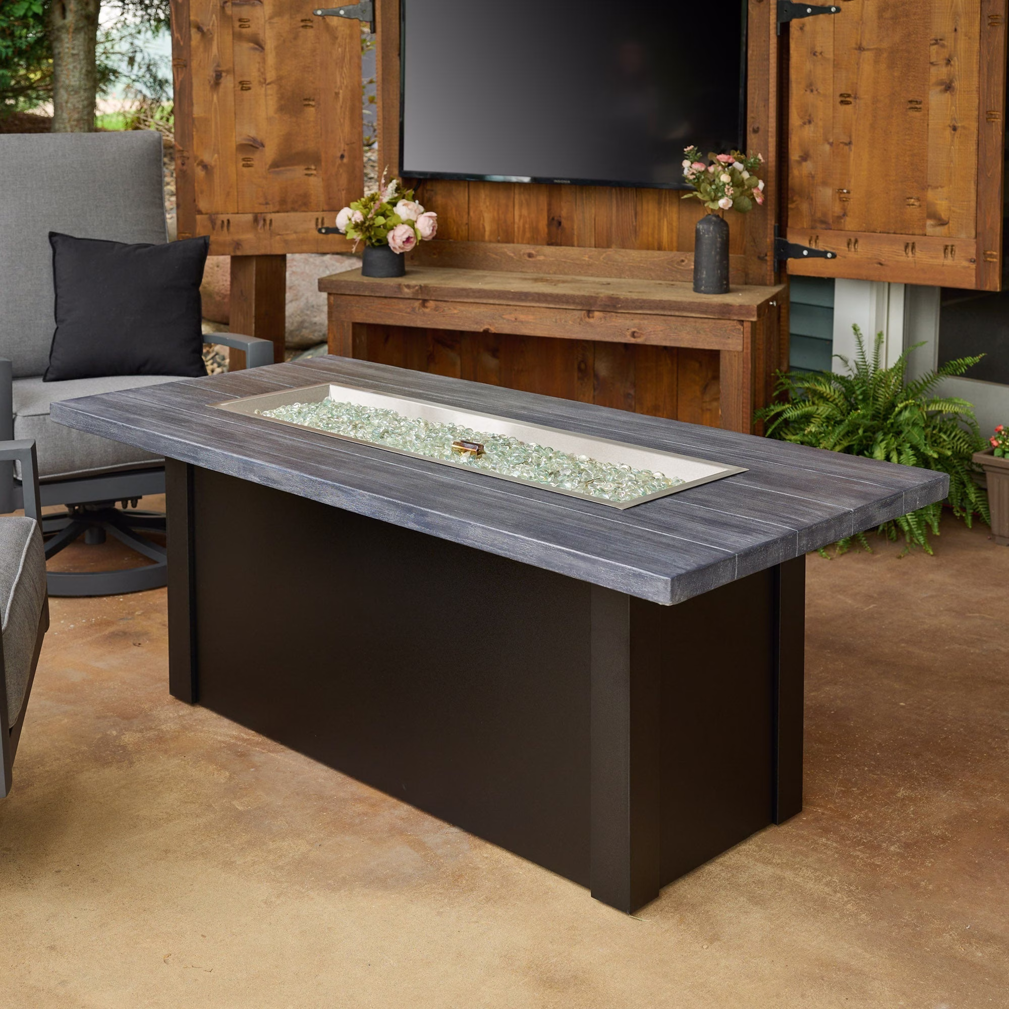 Havenwood Linear Gas Fire Pit Table - view 60