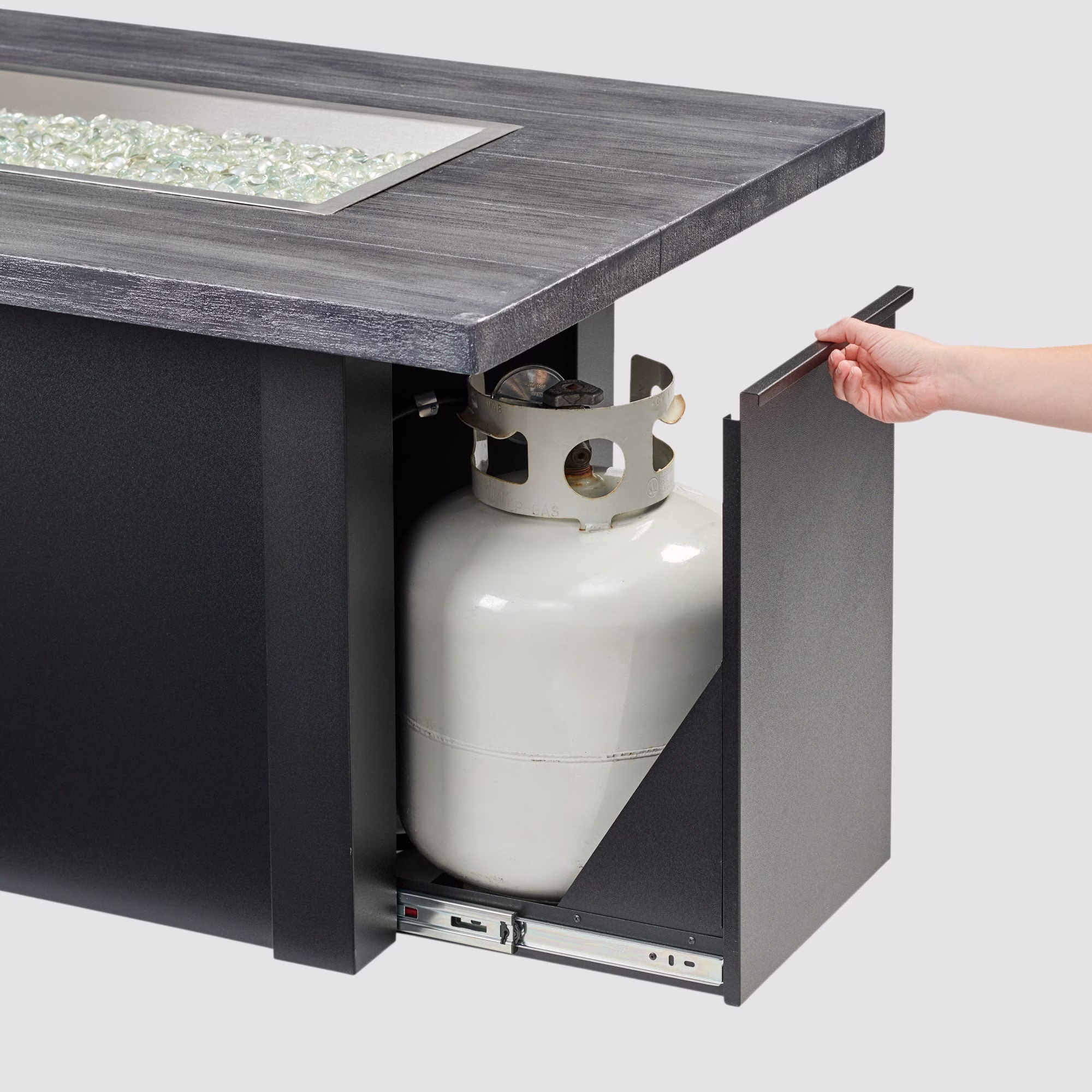 Havenwood Linear Gas Fire Pit Table - view 55