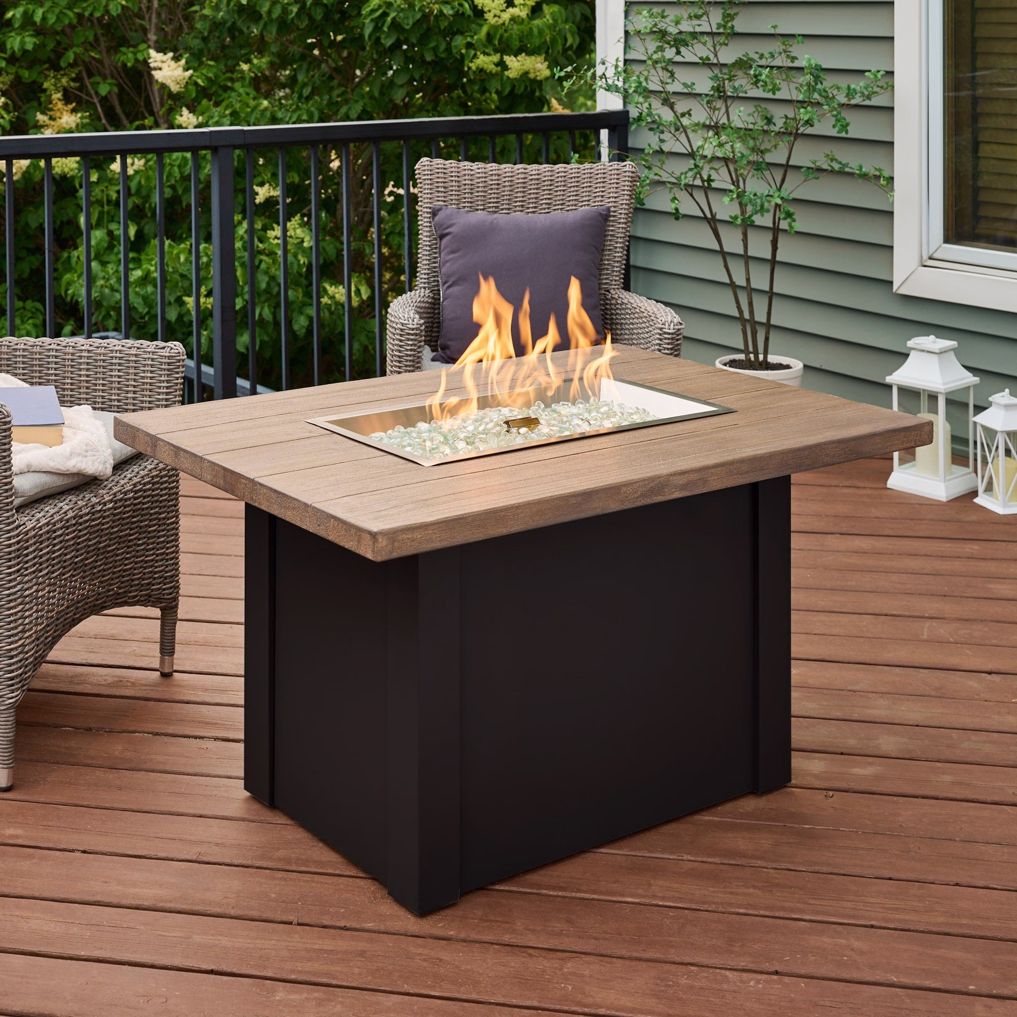 Havenwood Rectangular Gas Fire Pit Table - view 21