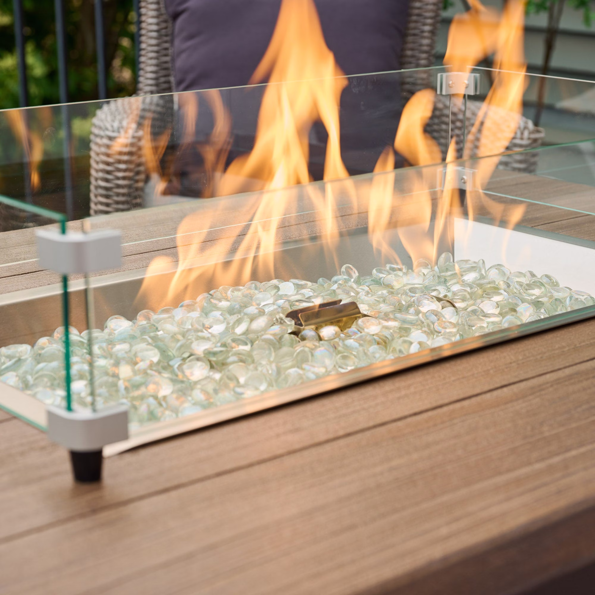 Havenwood Rectangular Gas Fire Pit Table - view 44