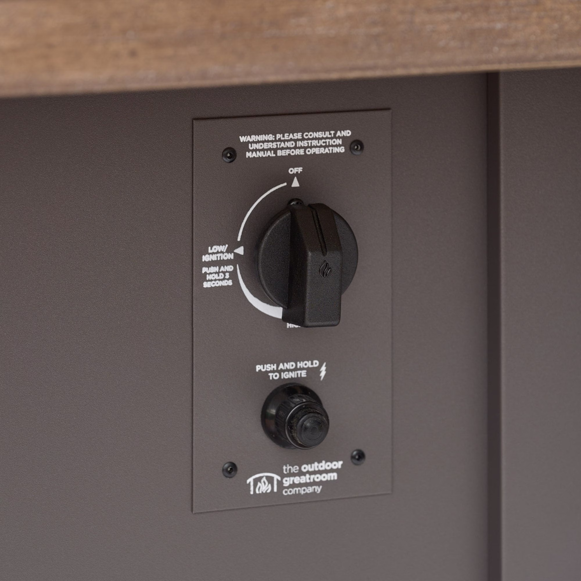 Havenwood Rectangular Gas Fire Pit Table - view 12