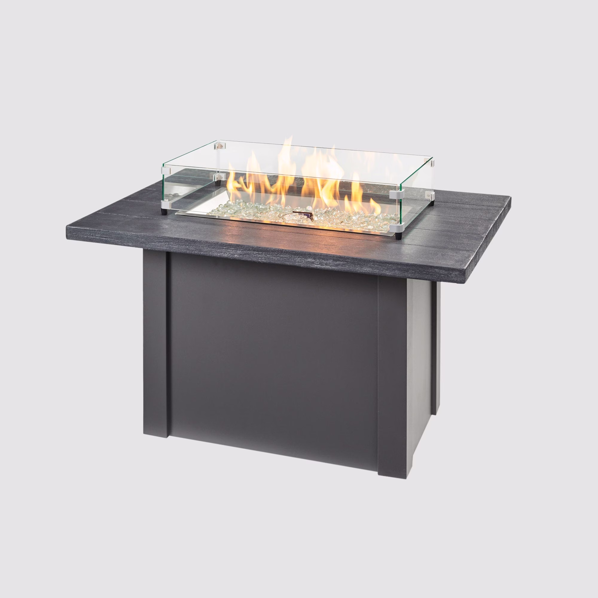 Havenwood Rectangular Gas Fire Pit Table - view 29