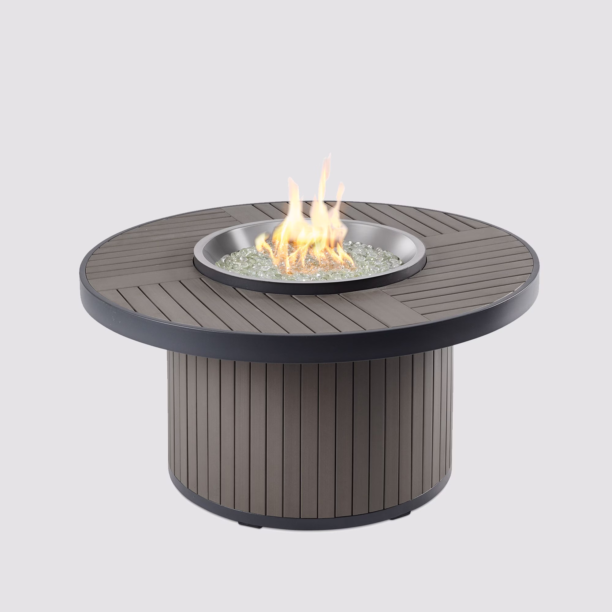 Kenwood and Brooks Round Chat Height Fire Pit Table - view 3