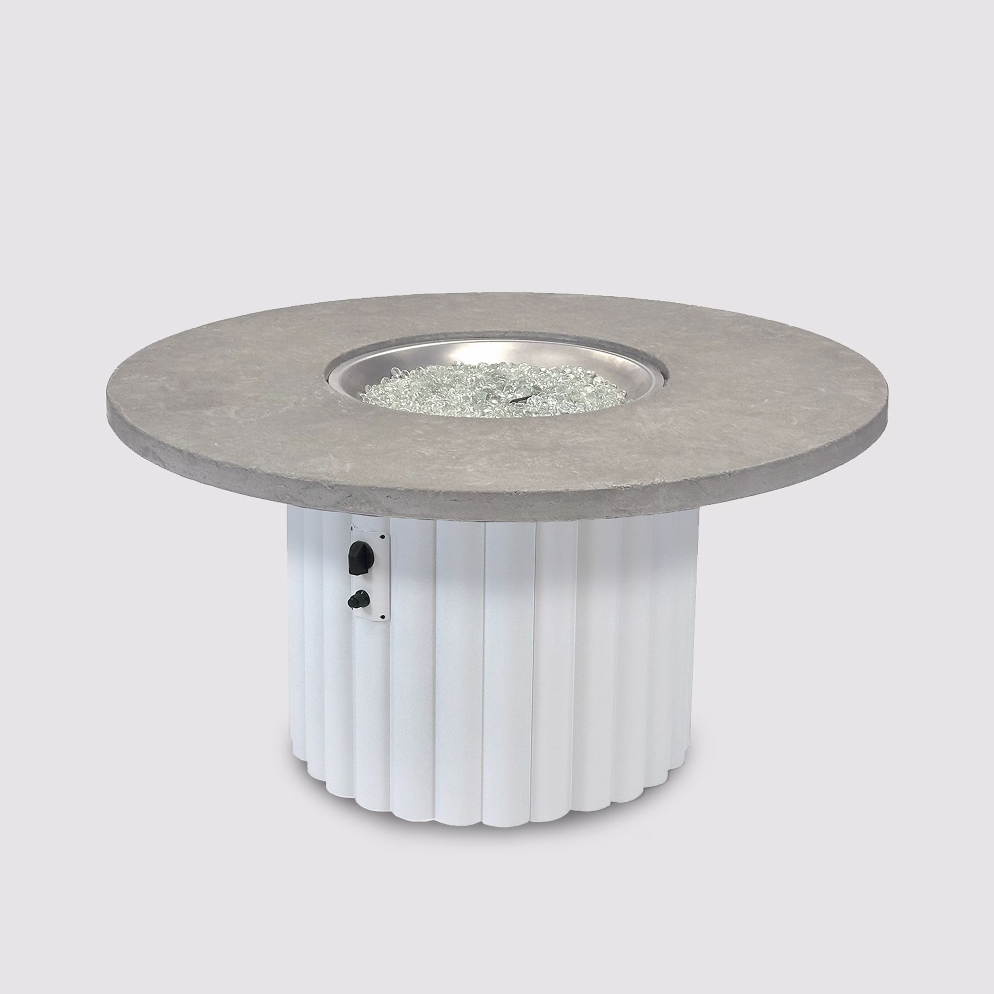 Reverie Round Gas Fire Pit Table - view 30