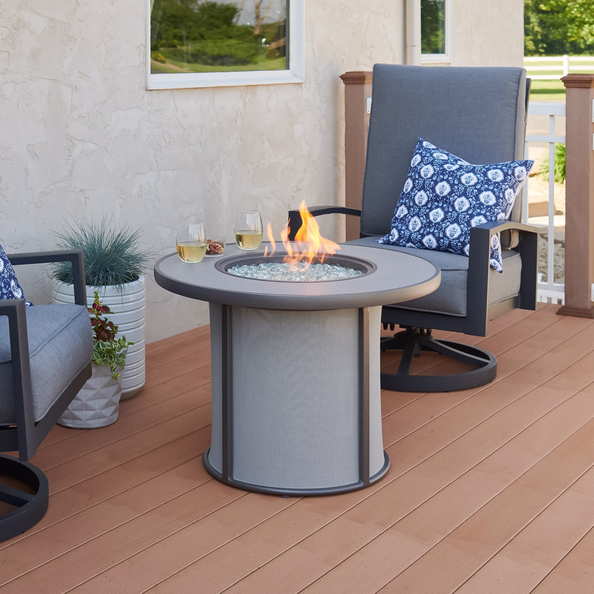 Stonefire Round Gas Fire Pit Table - view 15