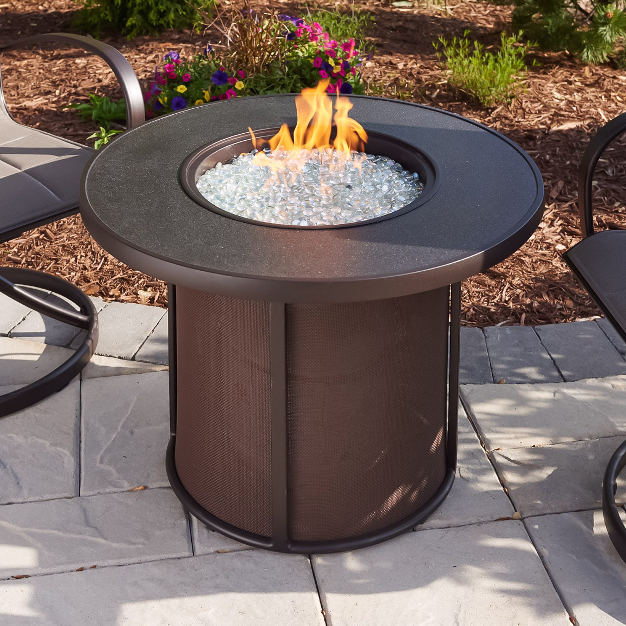 Stonefire Round Gas Fire Pit Table - view 11